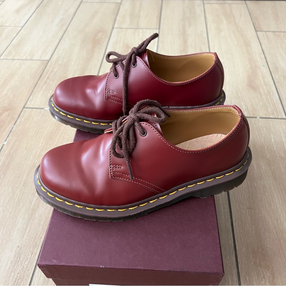 SOLD Dr. Martens Burgundy Leather Shoes
